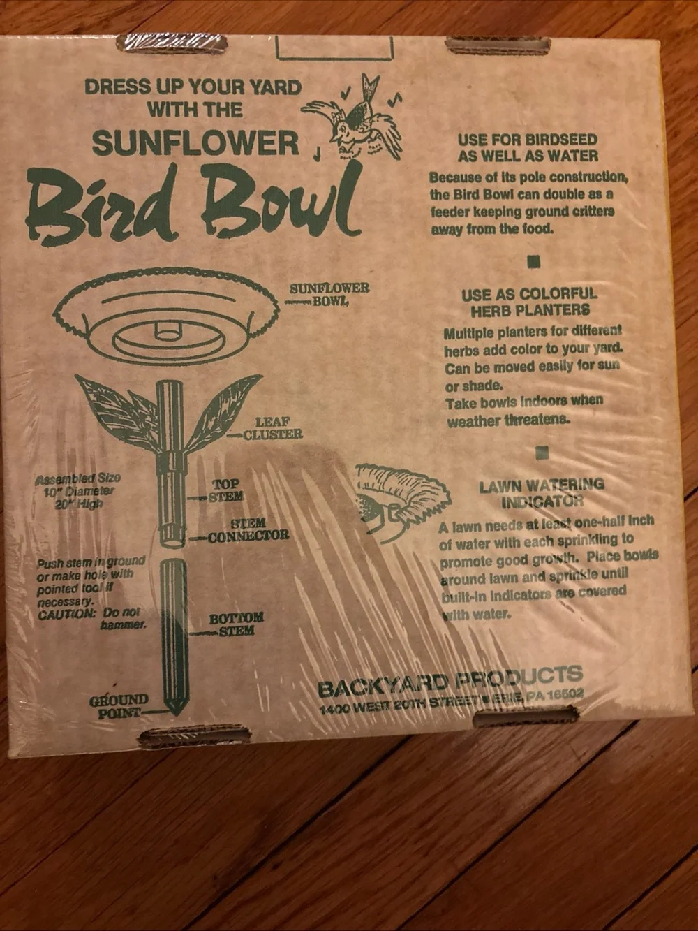 Backyard Products sunflower bird